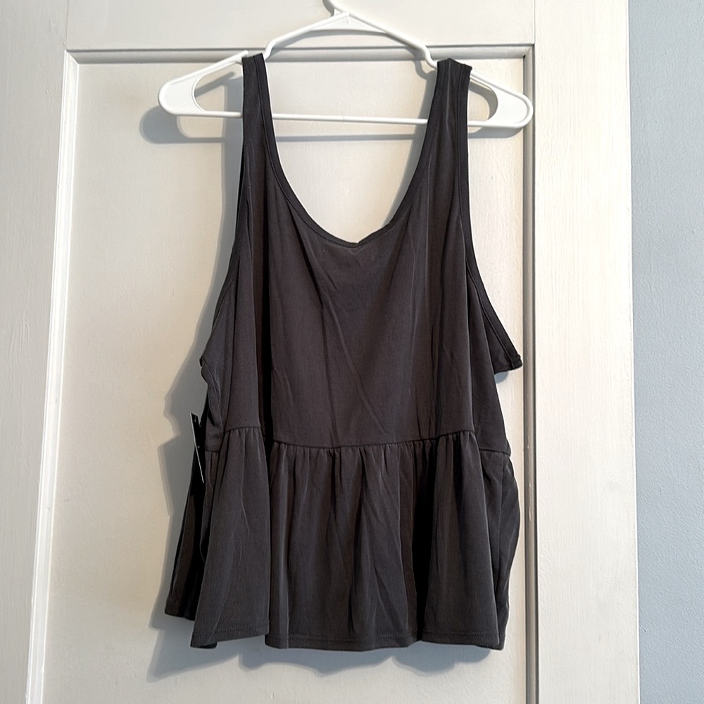 NWT Lucky Brand Sandwash Rib Henley Tank 🩶 - Picture 5 of 5